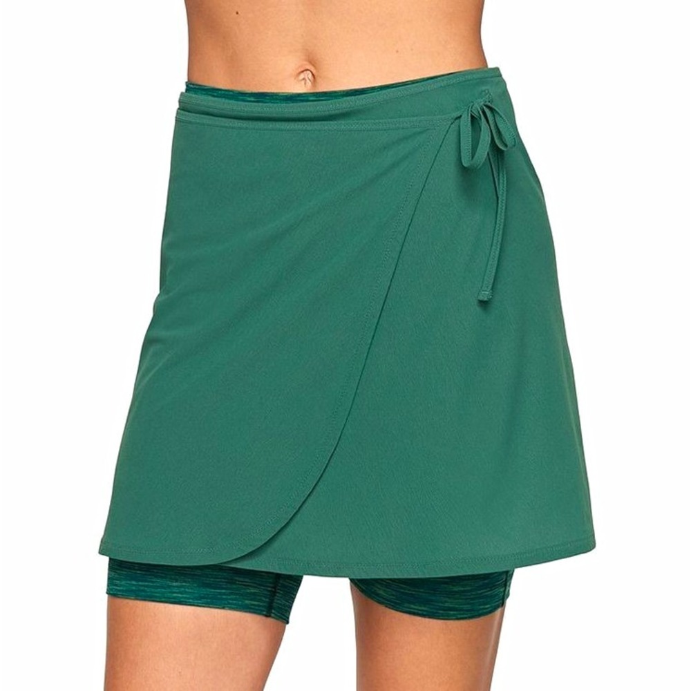 Outdoor Voices TissueWeave Wrap Skirt Teal Green Size Small Activewear Athletic